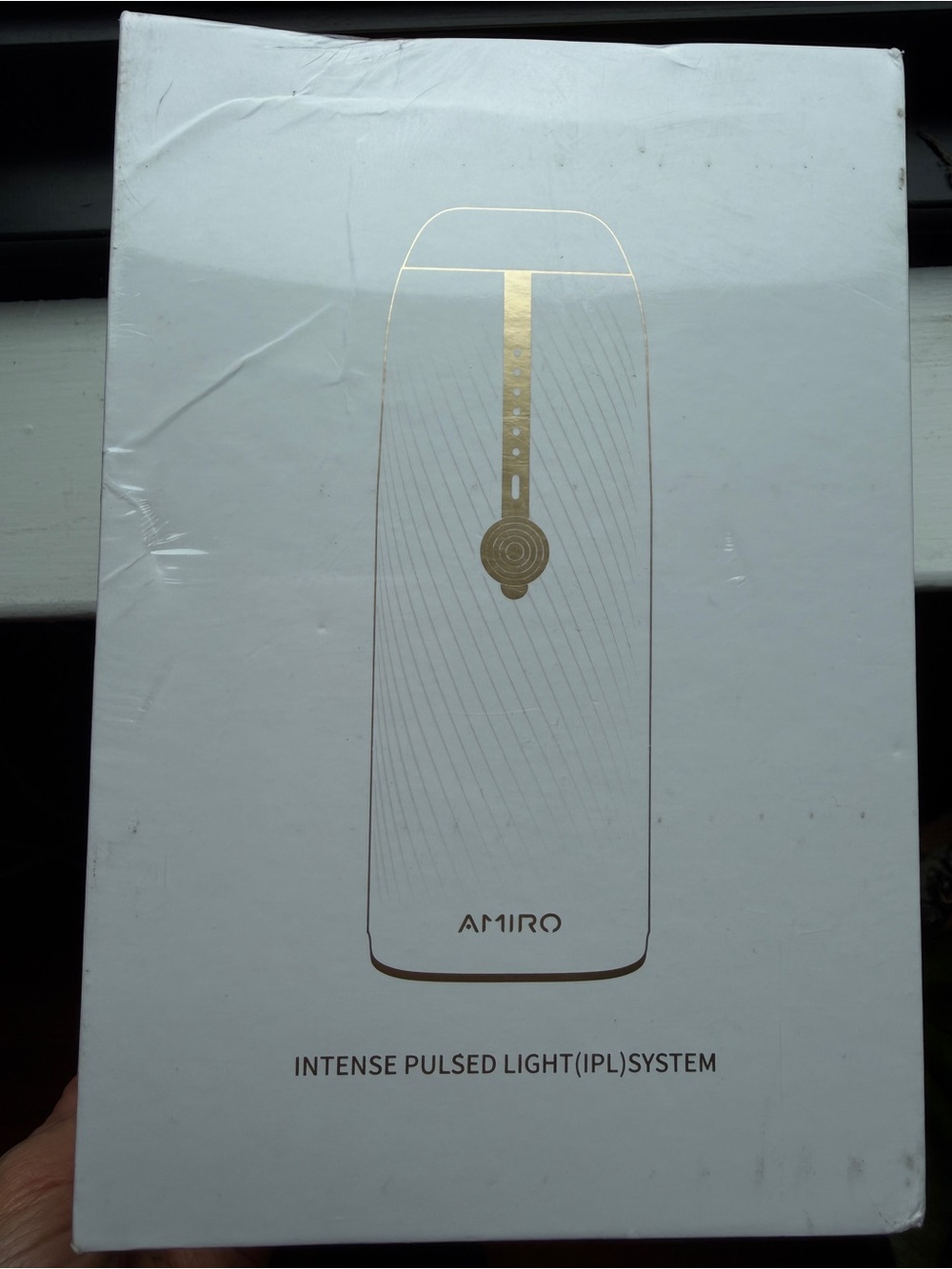 Intense Pulsed Light (IPL) Hair Removal Device - White & Gold